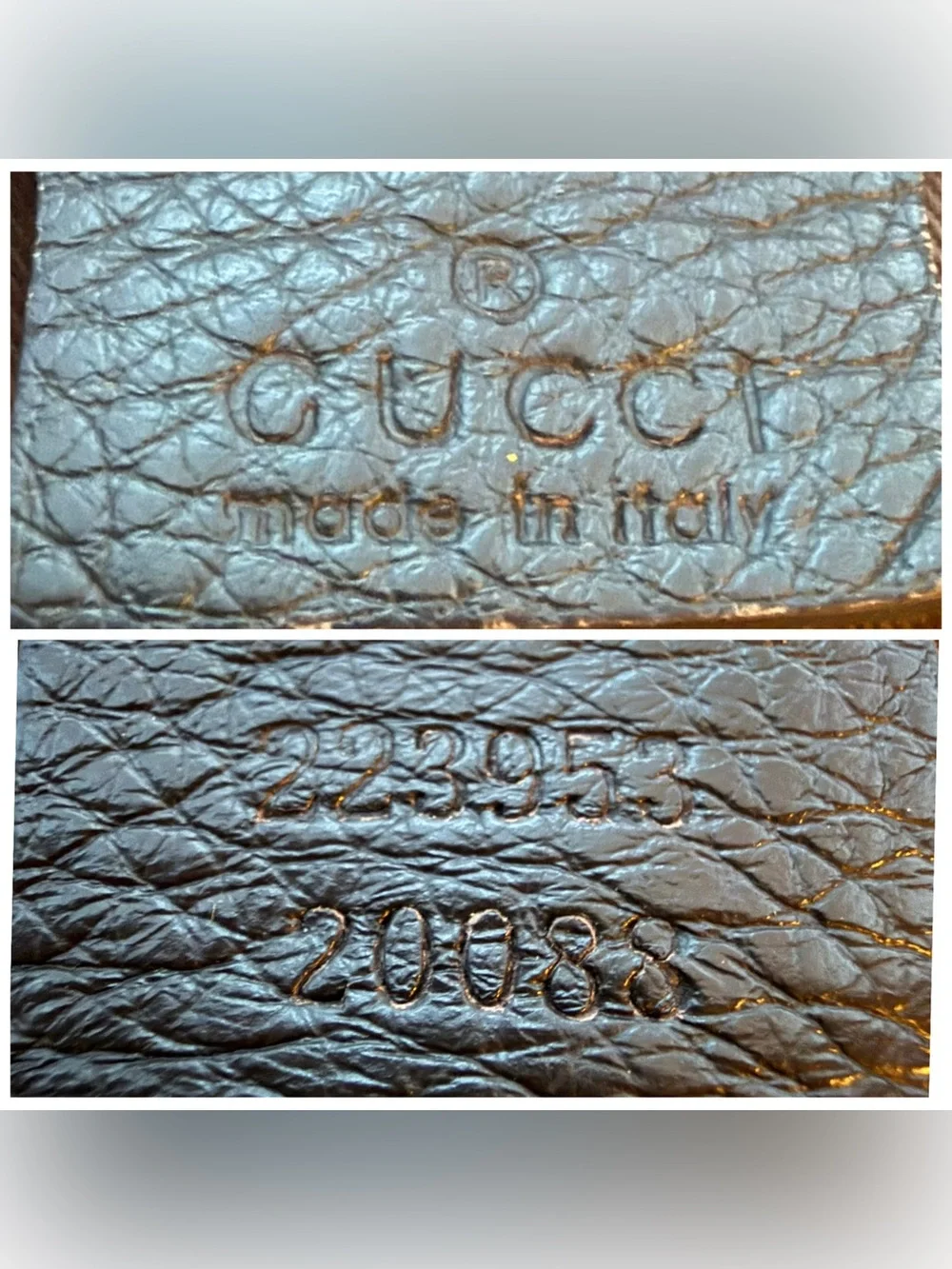 Gucci Beige GG Supreme Boston Bag with Leather Trim